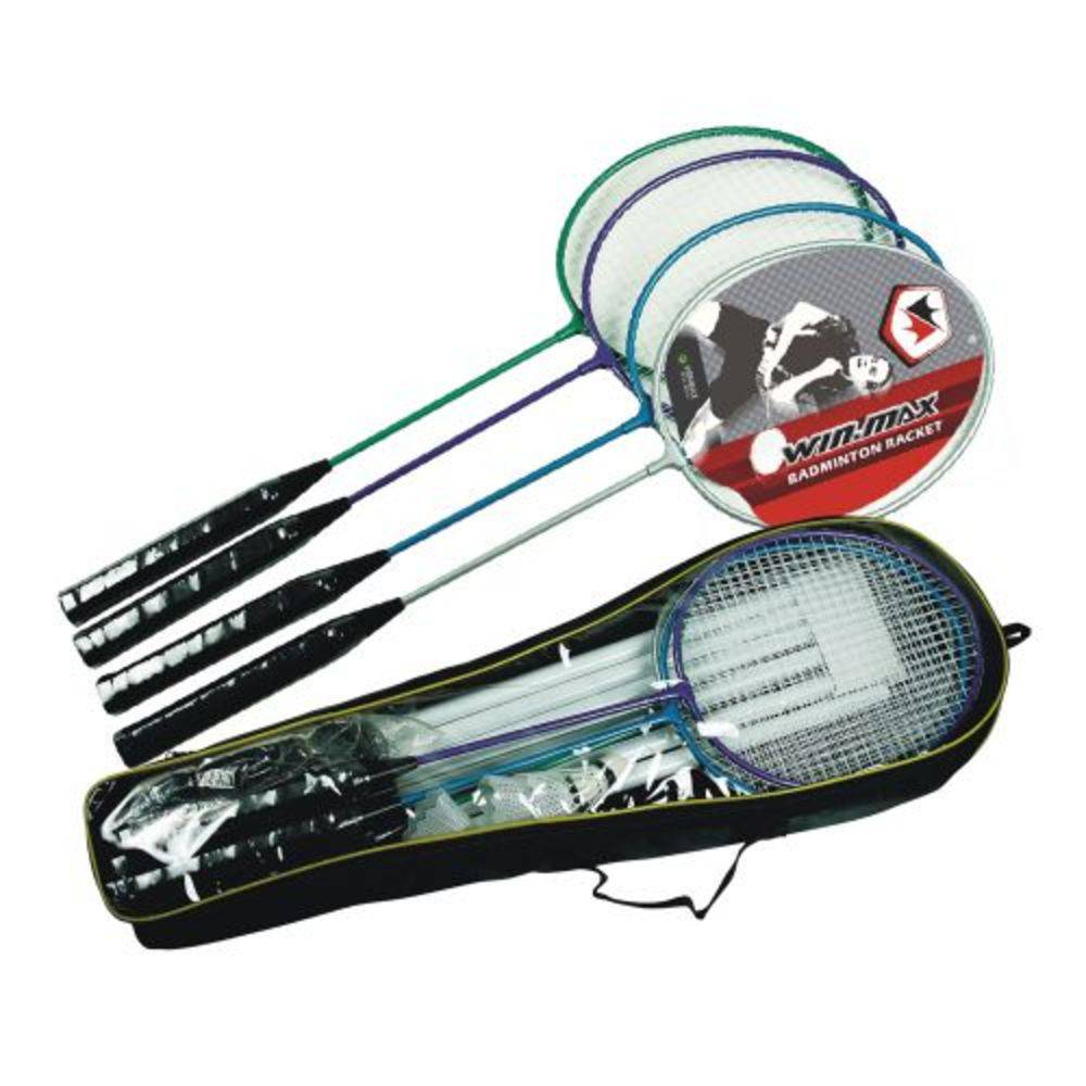 1063446851.jpg SET BADMINTON 4 RAQ, 3GAL, NET Y POSTE - Imagen 1