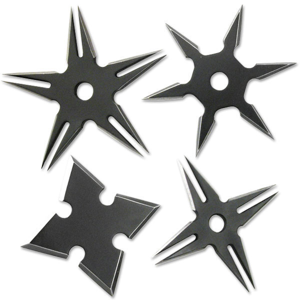 1129907254.jpg SET DE 4 ESTRELLAS NINJA PEQ CON ESTUCHE - Imagen 1