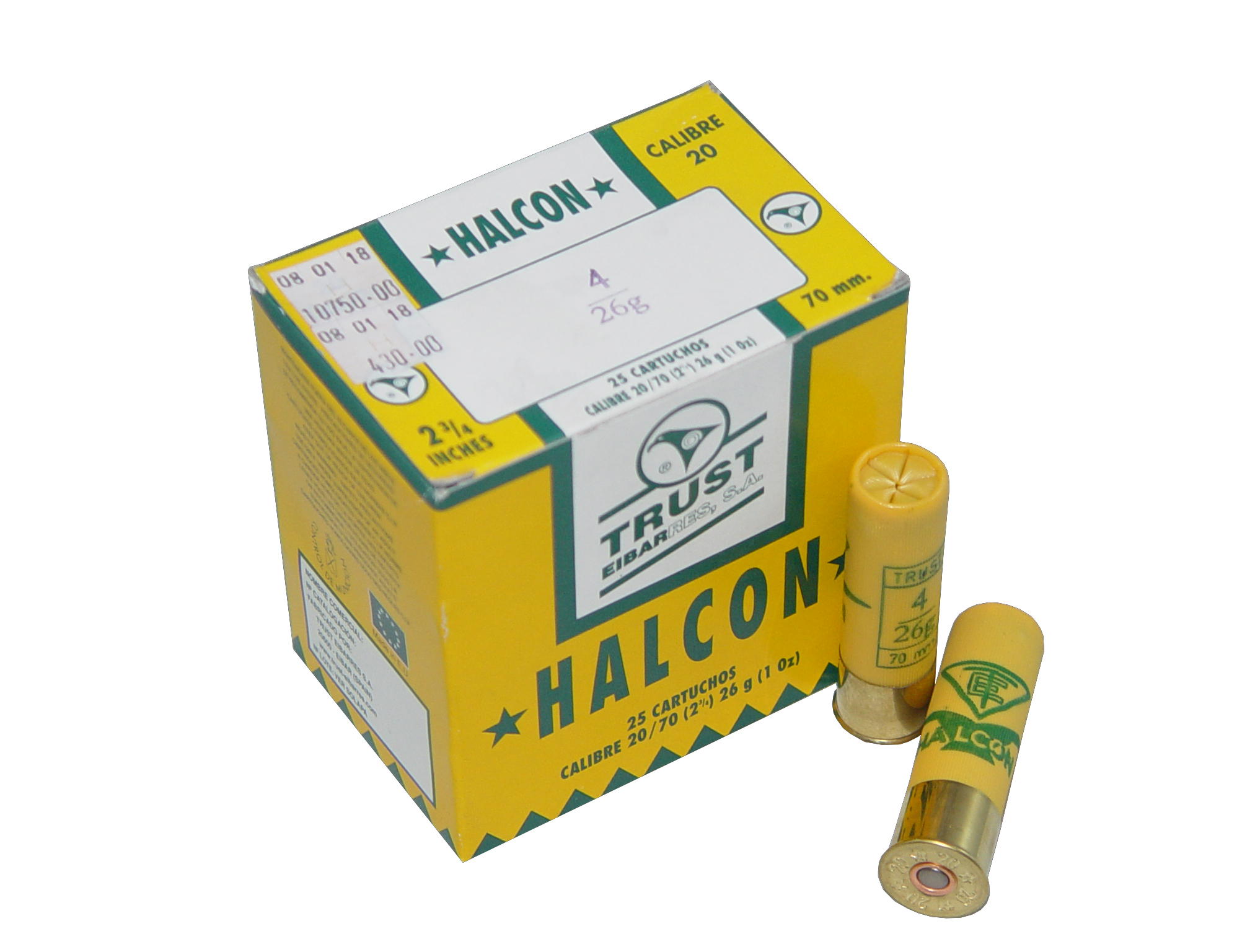 26775519.jpg TIROS CALIBRE 20 MUNICION 4 MARCA TRUST - Imagen 1