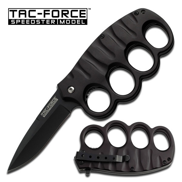 34678055.jpg CUCHILLA CON MANOPLA TAC-FORCE NEGRA - Imagen 1