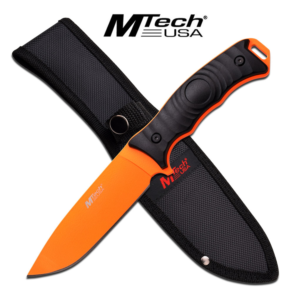 515357680.jpg CUCHILLO MTECH USA HOJ COLOR NARANJA - Imagen 1