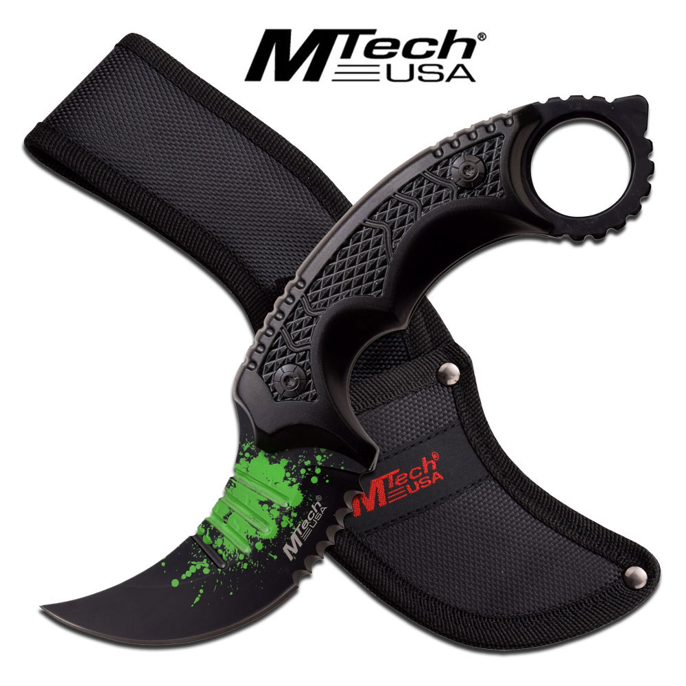 882594081.jpg CUCHILLO MTECH NEGRO CURVO - Imagen 1